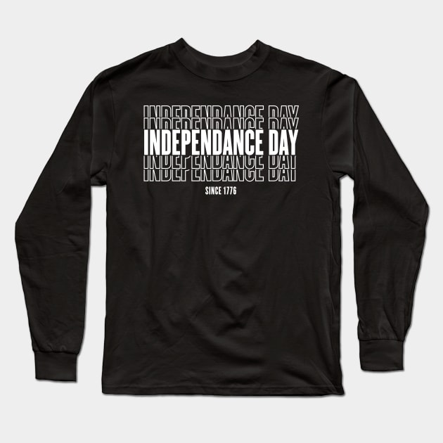 4th of july Independance day Long Sleeve T-Shirt by geekmethat